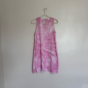 J. Crew Pink Tie-Dye Mini Dress Size XS EUC Hippie Boho